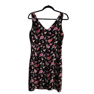 Nicole Miller Floral Silk Dress Vintage Size 6